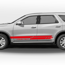 Twin Side Stripes Vinyl Decal Set for Dodge Durango_3
