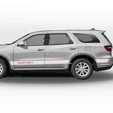 Custom Outline Side Stripes Vinyl Decal Set for Dodge Durango_2