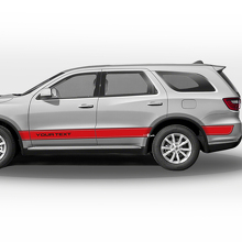 Custom Outline Side Stripes Vinyl Decal Set for Dodge Durango_3