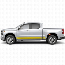 Topographic Band Door & Rocker Panel Vinyl Stripes for Chevrolet Silverado 1500 T1XX 2019-2026_3