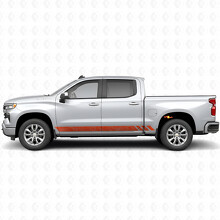 Topographic Band Door & Rocker Panel Vinyl Stripes for Chevrolet Silverado 1500 T1XX 2019-2026_4