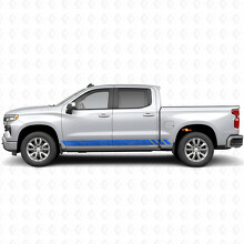 Topographic Band Door & Rocker Panel Vinyl Stripes for Chevrolet Silverado 1500 T1XX 2019-2026_5