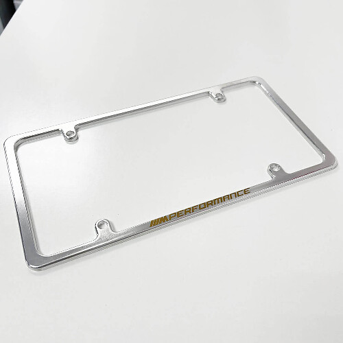M Performance Style Billet Aluminum Slimline US License Plate Frame
