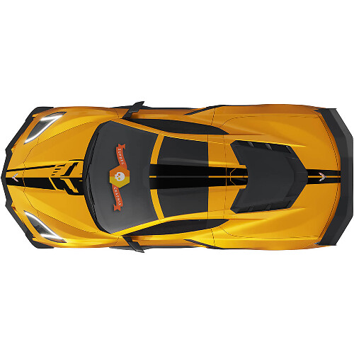Racing Stripes Full Top Side Vinyl Decal for Chevrolet Corvette C8