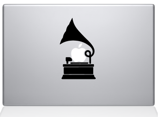 Gramophone decal sticker for MacBook

