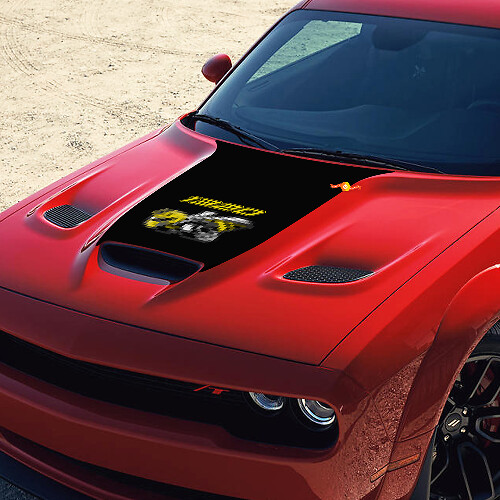 1320 Super Bee Style Hood Vinyl Decal Sticker for Dodge Challenger