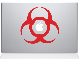 Biohazard decal sticker for MacBook Apple
