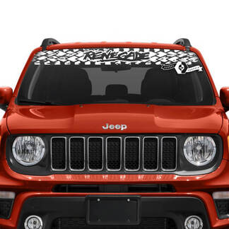 Jeep Renegade Windshield Window Graphic Logo Tire Track Vinyl Decal Sticker
