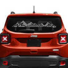 Mountain Custom Text Tailgate Window Vinyl Decal Sticker for Jeep Renegade 3