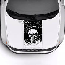 Jeep Renegade Trailhawk Sport Skull Destroyed Battered  Hood Logo Stripe Vinyl Decal Sticker
 2