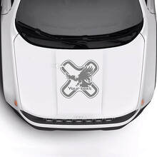 Custom Text Bonnet Bald Eagle Vinyl Decal Sticker 2 for Jeep Renegade 2