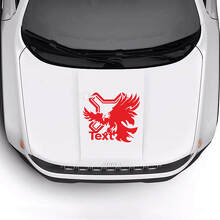 Custom Text Bonnet Bald Eagle Vinyl Decal Sticker 3 for Jeep Renegade 3