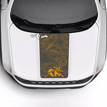 Jeep Renegade Trailhawk Sport Mountains Topographic Map Hood Stripe Vinyl Decal Sticker
 2