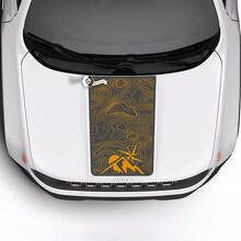 Jeep Renegade Trailhawk Sport Mountains Topographic Map Hood Stripe Vinyl Decal Sticker
 2