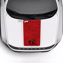 Jeep Renegade Trailhawk Sport Mountains Topographic Map Hood Stripe Vinyl Decal Sticker
 3