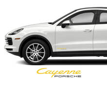 2x Porsche Cayenne Logo Door Decal Stickers
 2