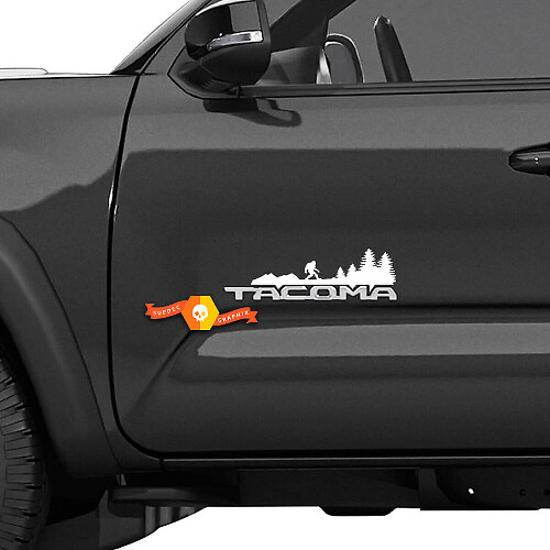 Bigfoot Forest Side Door Vinyl Decal Sticker for Toyota Tacoma