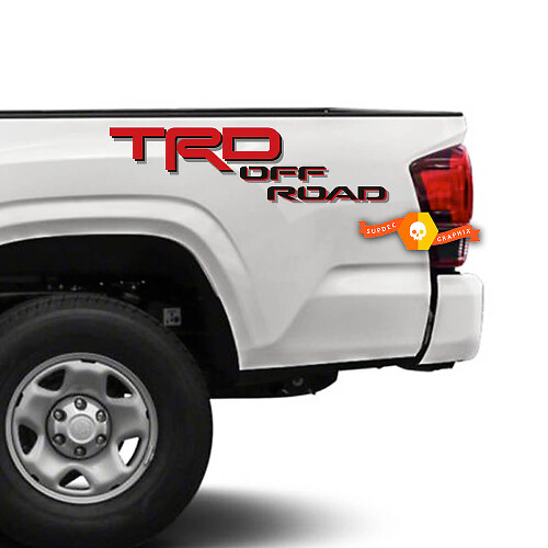 Pair TRD Off Road Sport Tacoma Tundra Bed Decals Stickers TRD Off Road 2 Colors
