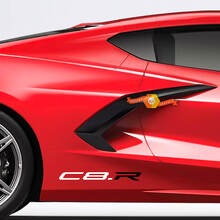 Pair Chevrolet Corvette Z51 C8.R Edition Racing Rear Fender Side Vinyl Decal Sticker 2 Colors
 2
