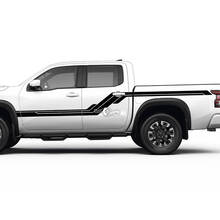 2 Nissan Decal Rocker Panel Bed Rear Fender Retro Side Vintage Nissan Frontier Stripe Vinyl Stickers Kit
 2