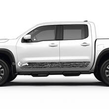 2 Nissan Decal Rocker Panel Side Topographic Map Nissan Frontier Stripe Vinyl Stickers Kit 2 Colors
 3