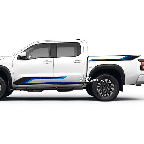 Double Side Stripes Vinyl Decal Kit for Nissan Frontier
