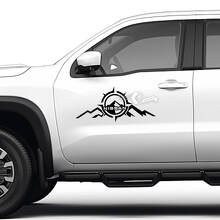 Compass Mountain Side Vinyl Decal Kit for Nissan Frontier_2