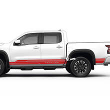 2 Nissan Decal Rocker Panel Bed Logo Side Topographic Map Nissan Frontier Stripe Vinyl Stickers Kit
 3