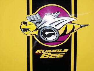 Pair Dodge Ram Rumble Bee Black Decals