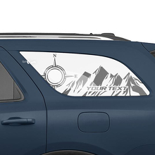 Mountains Style Rear Side Window Vinyl Decals Kit for Dodge Durango_2