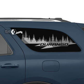Pair Dodge Durango Side Rear Window Forest Logo Decal Vinyl Stickers
 1