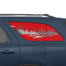 Pine Forest Rear Side Window Vinyl Decal Pair for Dodge Durango_3