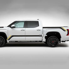 Pair Toyota Tundra Vintage Retro Rocker Panel Bed Side Rear Fender Stripes Vinyl Stickers Decal 3 Colors
 2