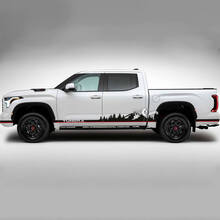 Pair Toyota Tundra Vintage Retro Rocker Panel Bed Side Rear Fender Stripes Vinyl Stickers Decal
 2