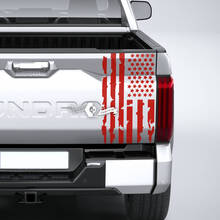 Toyota Tundra Bed Pickup Truck Tailgate Destroyed Grange Stripes USA Flag Vinyl Stickers Decal
 3