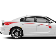  GT Logo Custom Text Side Stripes Vinyl Decal Kit for Dodge Charger_2