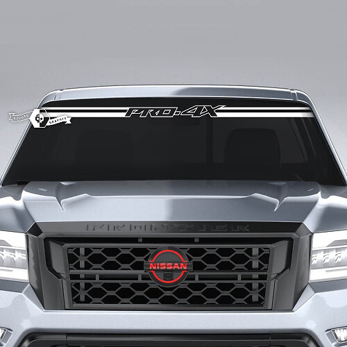 Windshield Nissan Frontier PRO-4X Line Trim Vinyl Stickers Decals Graphics
