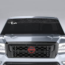 Windshield Topographic Map Nissan Frontier Vinyl Stickers Decals Graphics
 2
