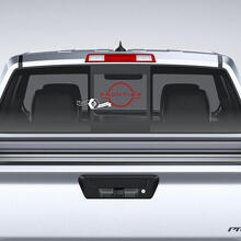 Frontier Logo Rear Window Vinyl Decal for Nissan Frontier_2