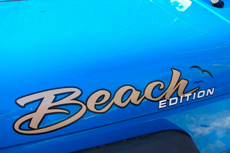 Par JEEP Badge Emblem BEACH EDITION vinyl Sticker Decal Truck