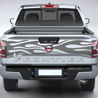 Nissan Frontier Tailgate Flame Vinyl Stickers Decals Graphics
