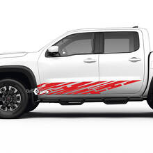Pair Doors Rocker Panel Nissan Frontier Destroyed Grange Vinyl Stickers Decals Graphics
 3