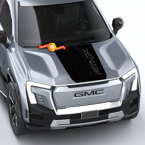 AT4X Blackout Style Hood Vinyl Decal for GMC Sierra 1500 AT4X