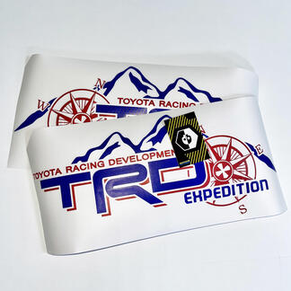 TRD Expedition Edition Bed Side with Compass graphic decals stickers
 1