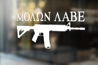 Molon Labe Decal Sticker AR-15 Rifle 2nd Amendment Gun Rights
