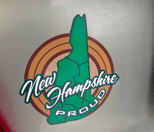 New Hampshire State Side Vinyl Decal Sticker for Jeep Wrangler