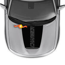 Charger Outline Hood Vinyl Decal for Dodge Charger 2015-2024_3
