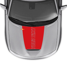 Custom Text Outline Hood Vinyl Decal for Dodge Charger 2015-2024_3