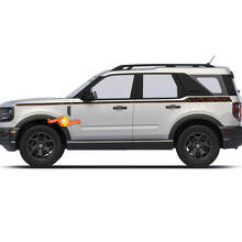 Topographic Side Stripes Vinyl Decals Kit for Musclecar horse Sport First Edition_2