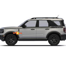 Ford Bronco Sport First Edition Topographic Lines Sides Up Stripes Decals Stickers 2 colors
 3